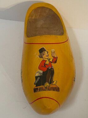 Vintage Heineken Holland Beer Wooden Dutch Clog Decor